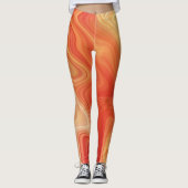Marmor-Stil-Fluss Leggings (Vorderseite)
