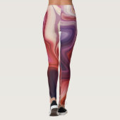 Marmor-Stil-Fluss Leggings (Rückseite)