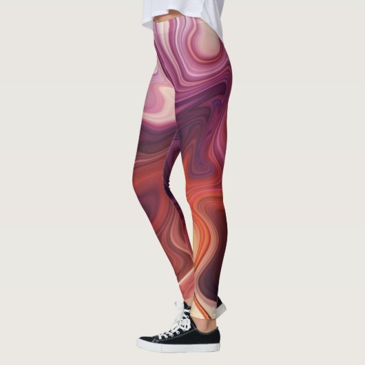 Marmor-Stil-Fluss Leggings (Links)