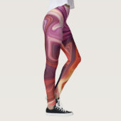 Marmor-Stil-Fluss Leggings (Rechts)