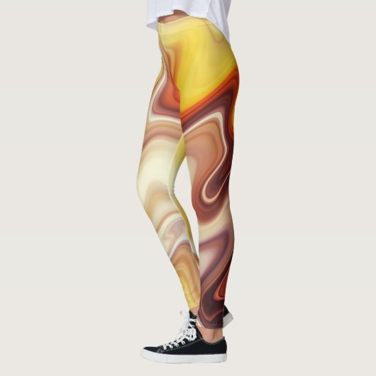 Marmor-Stil-Fluss Leggings (Links)