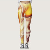 Marmor-Stil-Fluss Leggings (Vorderseite)