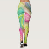 Marmor-Stil-Fluss Leggings (Rückseite)