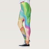 Marmor-Stil-Fluss Leggings (Links)