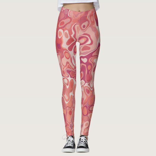 Marmor-Stil Leggings (Vorderseite)