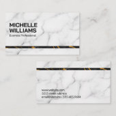 Marmor | Stilvoll | Lux Visitenkarte (Vorne/Hinten)