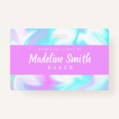 Marmor Swirl Abstrakte hausgemachte Kuchenbäckerei Ausweis (Vorderseite)