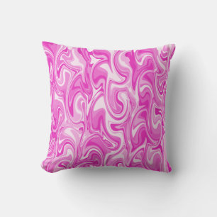 Marmor Swirl Textur - Rosa Töne Kissen