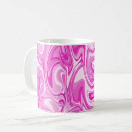 Marmor Swirt Textur - Rosa Töne Tasse Kaffee