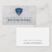 Marmor | Symbol für Säule | Investitionen Visitenkarte (Vorne/Hinten)