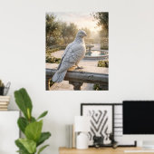 Marmor-Tauben-Friedensgarten Poster (Heimbüro)