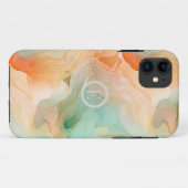 Marmor Terracotta und Jade Case-Mate iPhone Hülle (Rückseite (Horizontal))