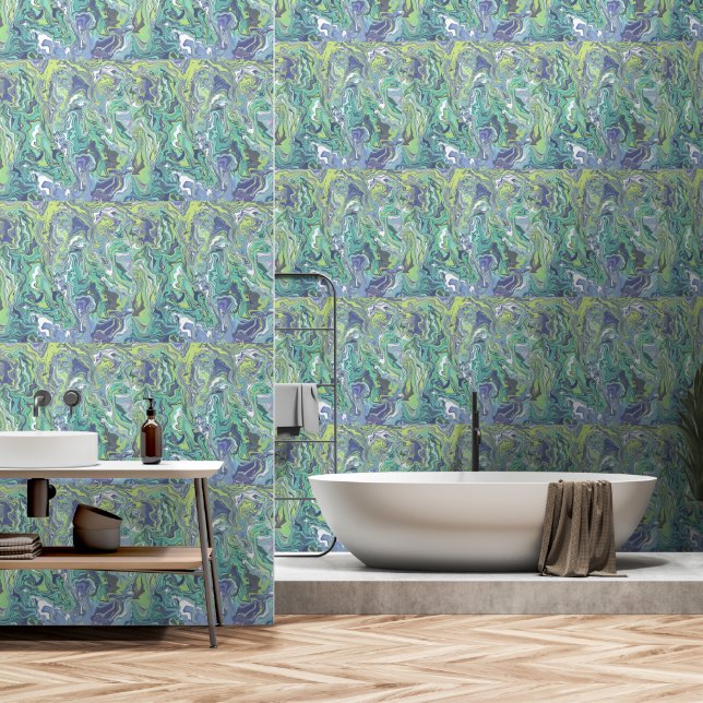 Marmor-Textur-Muster Cute   Tapete (Badezimmer)
