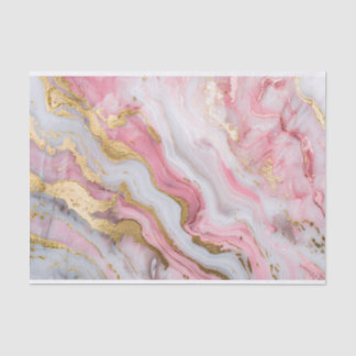 Marmor Textur Rosa und Gold Glitzy Decoupage Seidenpapier