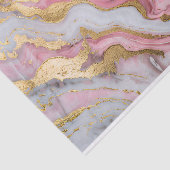 Marmor Textur Rosa und Gold Glitzy Decoupage Seidenpapier (Ausschnitt)
