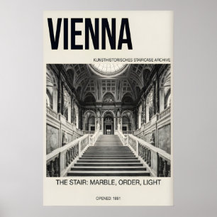 Marmor-Treppenposter Wien Architektur Poster