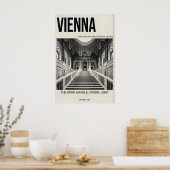 Marmor-Treppenposter Wien Architektur Poster (Küche)