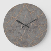 Marmor-u. Goldmoderne Wanduhr (Vorderseite)