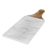 Marmor u. hölzernes angeredetes hackendes Brett (Ecke)