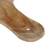 Marmor u. hölzernes angeredetes hackendes Brett (Ecke)