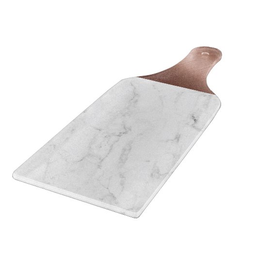 Marmor u. kupfernes hackendes Brett (Ecke)