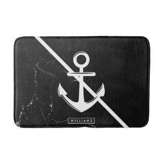 Marmor und Anker Badematte