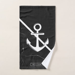 Marmor und Anker Badhandtuch Set