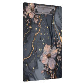 Marmor und Blume Klemmbrett (Rechts)