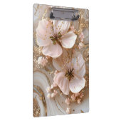 Marmor und Blume Klemmbrett (Rechts)