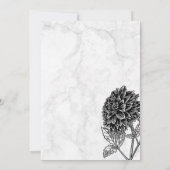 Marmor und Blume Save The Date (Rückseite)