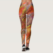 Marmor- und Designtexturen Leggings (Rückseite)