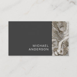 Marmor und Flachschwarz Beruflich Visitenkarte
