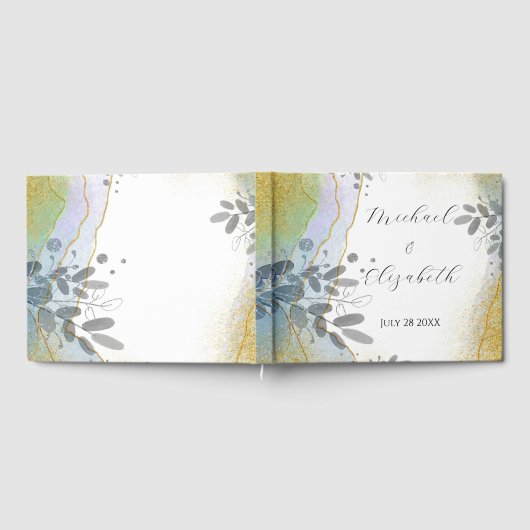 Marmor und Foliage Gästebuch (Voll)