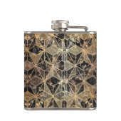 Marmor und geometrisches Muster Flachmann (Rückseite)