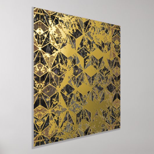 Marmor und geometrisches Muster Foliendrucke (Ablage )