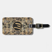 Marmor und geometrisches Muster Gepäckanhänger (Vorderseite horizontal)