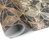 Marmor und geometrisches Muster Geschenkpapier (Rolleneckpunkt)