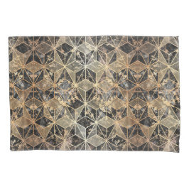 Marmor und geometrisches Muster Kissenbezug