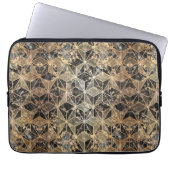 Marmor und geometrisches Muster Laptopschutzhülle (Vorderseite)