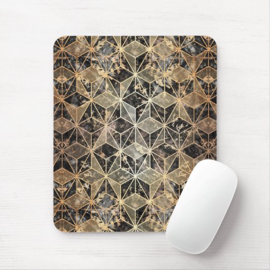 Marmor und geometrisches Muster Mousepad (Mit Mouse)