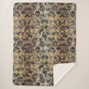 Marmor und geometrisches Muster Sherpadecke