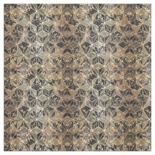 Marmor und geometrisches Muster Stoff (Muster)