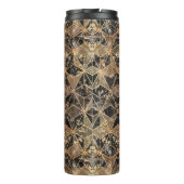 Marmor und geometrisches Muster Thermosbecher (Rückseite)