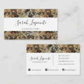 Marmor und geometrisches Muster Visitenkarte (Vorne/Hinten)