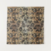 Marmor und geometrisches Muster Wandteppich (Vorderseite)