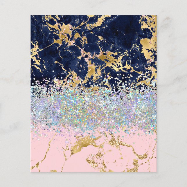 Marmor- und Glitter-Scrapbook-Hintergrund (Vorderseite)