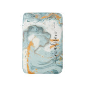 Marmor und Glitzer Abstrakt Badematte (Vorderseite Vertikal)