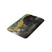 Marmor und Glitzer Abstrakte Textur Badematte (Schrägansicht)