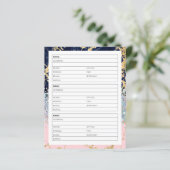 Marmor- und Glitzer-Adressbuchseite (Stehend Vorderseite)