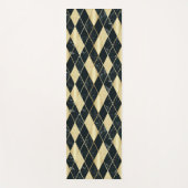 Marmor und Glitzer Art Deco Yogamatte (Vorderseite)